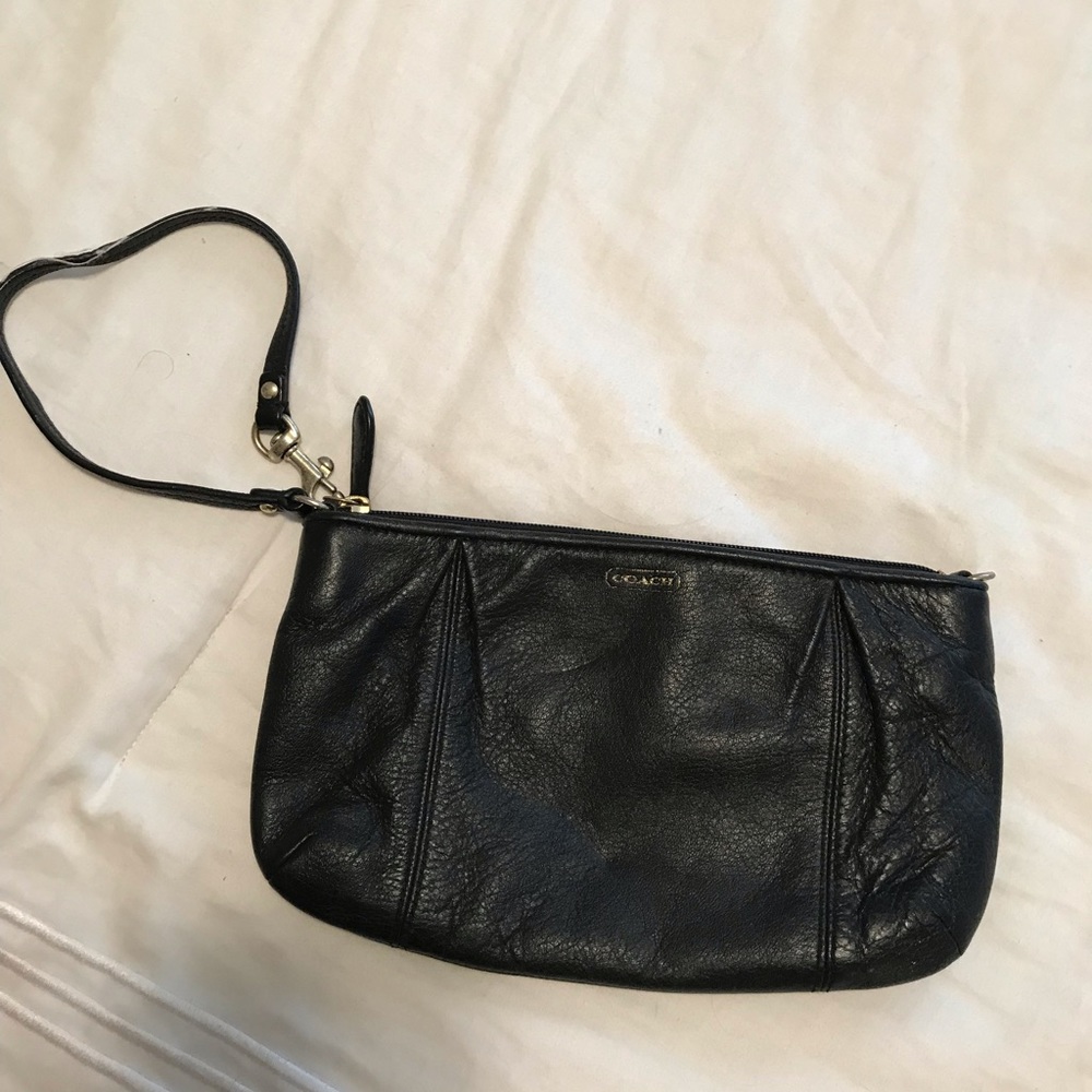 Black Coach wristlet